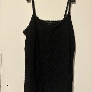 White House Black Market Black Fitted Sleeveless Camisole